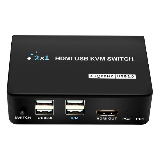 POWERMASTER PM-11789 4K HDMI USB KVM SWITCH 2X1 resmi