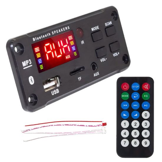 MAGICVOICE G020 USB/SD/AUX/BLUETOOTH/KUMANDA/2X40W ANFİ ÇIKIŞLI OTO TEYP ÇEVİRİCİ DİJİTAL PLAYER BOARD resmi