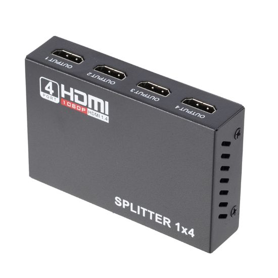 POWERMASTER PM-12081 1.4V 1080P 4KX2K 4 PORT HDMI SPLITTER DAĞITICI resmi