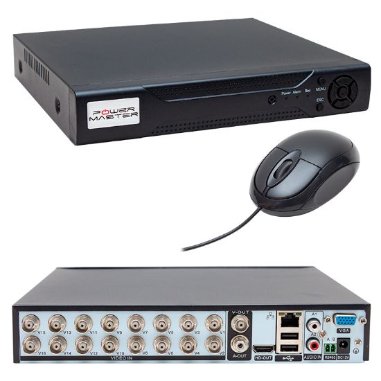 POWERMASTER PM-12183* 16 KANAL 1080N AHD/ANALOG/TVI/CVI XMEYE DVR/XVR KAYIT CİHAZI resmi