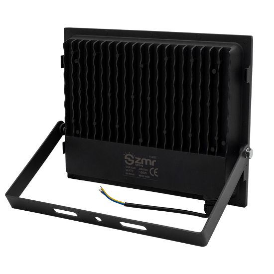 ZMR 150 WATT - 220 VOLT 6500K IP66 150* IŞIK AÇISI SİYAH SLİM KASA BEYAZ LED PROJEKTÖR resmi