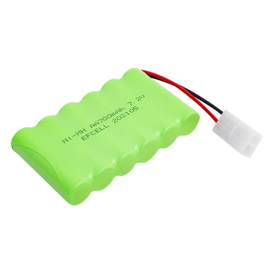 EFCELL 7.2 VOLT 700 MAH NI-MH 2 PİN TAMİYA SOKETLİ 6LI OYUNCAK ARABA PİLİ 202105 resmi