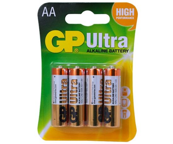 GP 15AU ALKALİN 1.5 VOLT AA KALEM PİL (4LÜ PAKET FİYATI) resmi