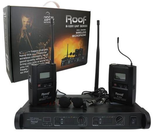 ROOF R-920 2 YAKA 2 KANAL UHF TELSİZ MİKROFON resmi