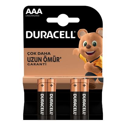 DURACELL LR03/MN2400 AAA İNCE PİL (4LÜ PAKET FİYATI) resmi