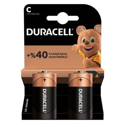 DURACELL LR14/MN1400 C ORTA BOY PİL (2Lİ PAKET) resmi