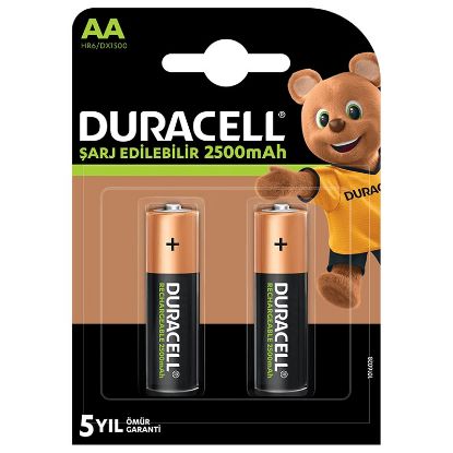 DURACELL ŞARJLI KALEM 2500 MAH AA 2Lİ PAKET resmi