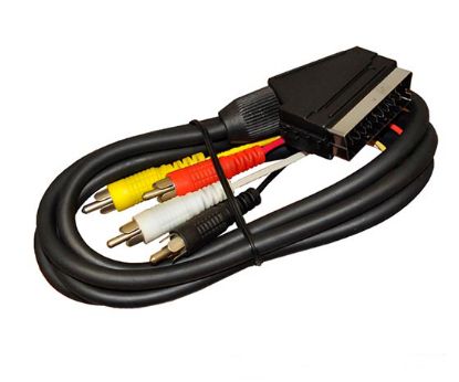 SCART TO 4 RCA 10 METRE KABLO resmi