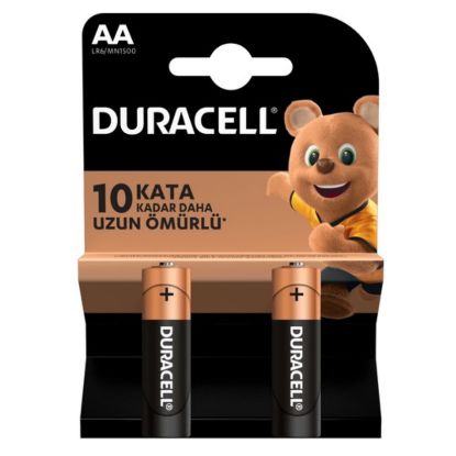 DURACELL AA KALEM PİL (2Lİ PAKET FİYATI) resmi