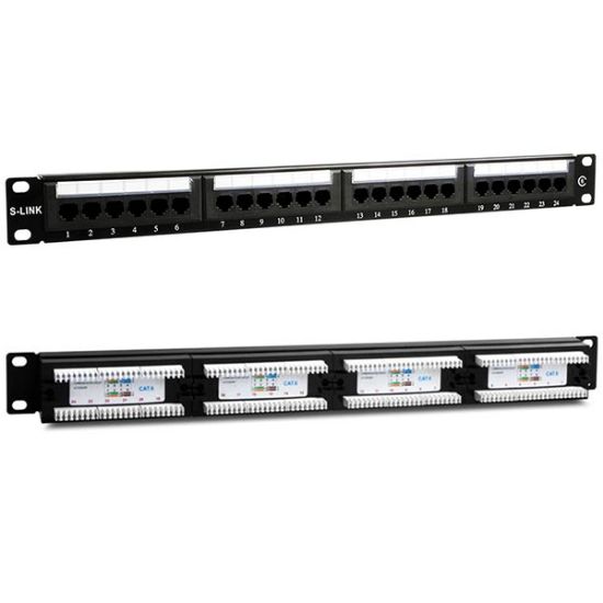 S-LINK SL-F624 24 LÜ UTP CAT6 PATCH PANEL resmi