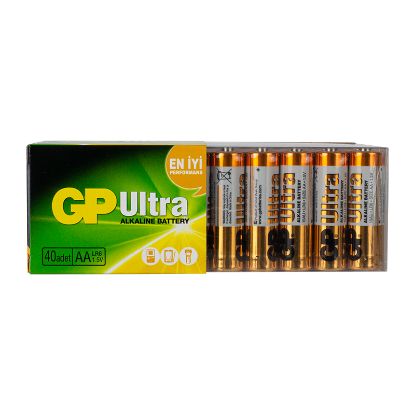 GP 15AU R6 ULTRA ALKALİN AA KALEM PİL (40LI PAKET FİYATI) resmi