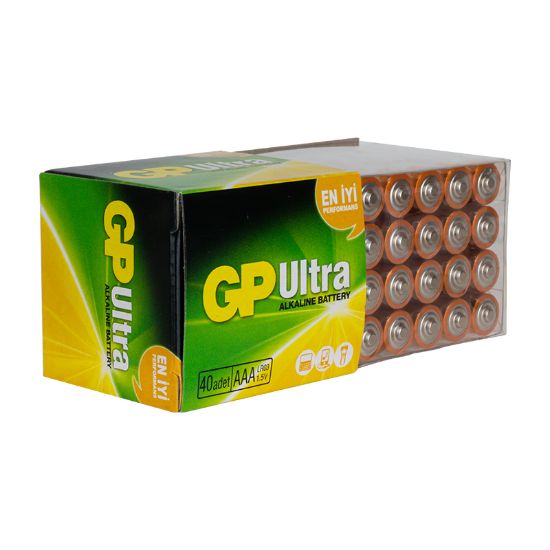 GP 24AU R03 ULTRA ALKALİN AAA İNCE KALEM (40LI PAKET FİYATI) resmi