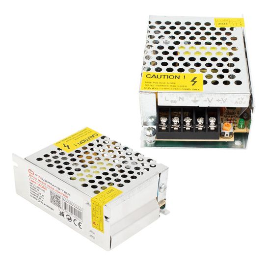 POWERMASTER PM-14063 12 VOLT - 2 AMPER - 24 WATT METAL KASA ADAPTÖR resmi