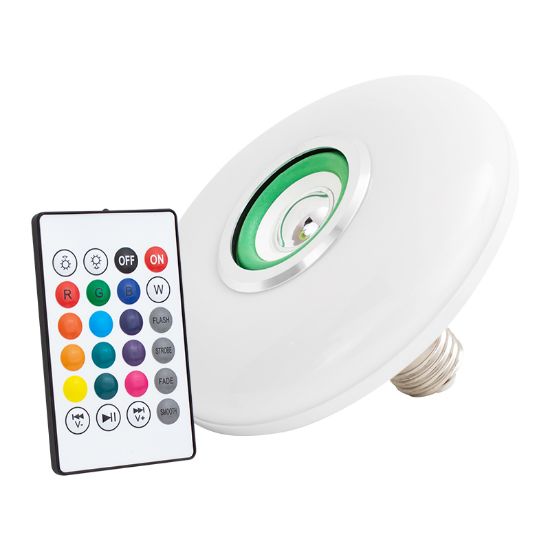 POWERMASTER PM-14333 BLUETOOTH HOPARLÖRLÜ KUMANDALI 15 WATT RGB AKILLI LED AMPUL resmi