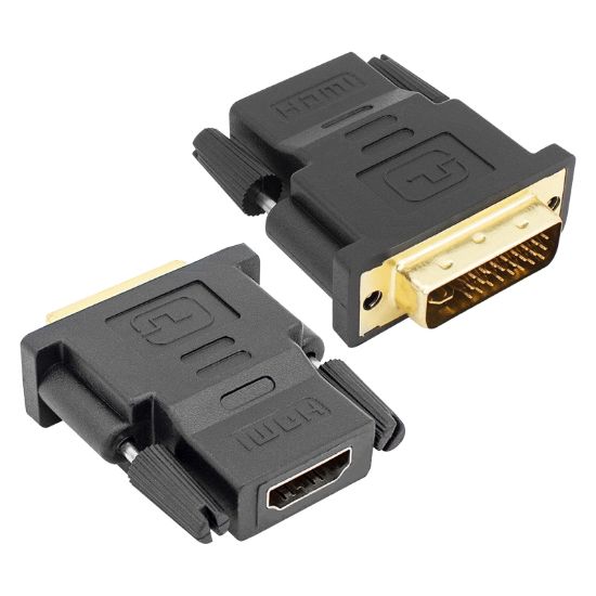 POWERMASTER HDMI DİŞİ - DVI ERKEK 24+5 PİN GOLD ÇEVİRİCİ JACK resmi