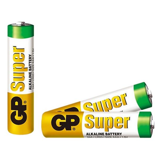 GP 24A-2VS20 AAA/LR03 SUPER ALKALİN AAA İNCE KALEM PİL (20Lİ PAKET) resmi