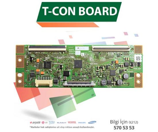 LCD LED T-CON BOARD SAMSUNG RUNTK 5351TP - UE32F5070 - UE32F5570 (CY-HF320BGSV1H) resmi