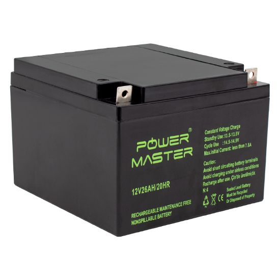 POWERMASTER 12 VOLT - 26 AMPER AKÜ (165 X 176 X 125 MM) resmi