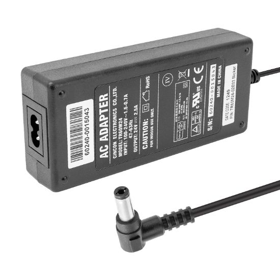 CINCON TR60M24 24 VOLT - 2.5 AMPER 60W 5.5*2.5 L UÇLU MASAÜSTÜ PLASTİK KASA ADAPTÖR resmi