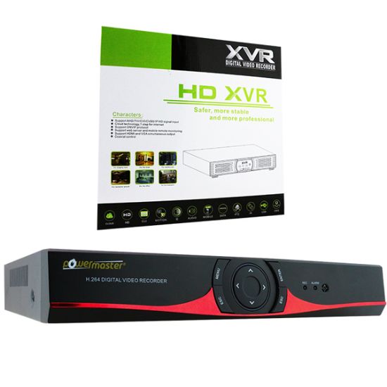 POWERMASTER 15464 AHD/ANALOG/IP/TVI/CVI 4 KANAL 2160P 4K ULTRA HD 4 SES GİRİŞLİ DVR KAYIT CİHAZI resmi