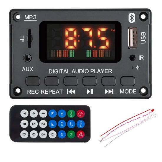 MAGICVOICE G021 USB/SD/AUX/BLUETOOTH/UK/2*40W ANFİ ÇIKIŞ-GENİŞ LCD EKRAN OTO TEYP ÇEVİRİCİ DİJİTAL PLAYER BOARD resmi