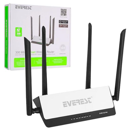 EVEREST EWR-521N4 300 MBPS SMART KABLOSUZ REPEATER+ACCESS POINT+ROUTER resmi