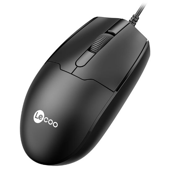 LENOVO LECOO MS101 1200 DPI 3 TUŞLU USB KABLOLU OPTİK MOUSE resmi