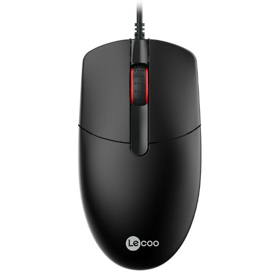 LENOVO LECOO MS103 1000 DPI 3 TUŞLU USB KABLOLU OPTİK MOUSE resmi