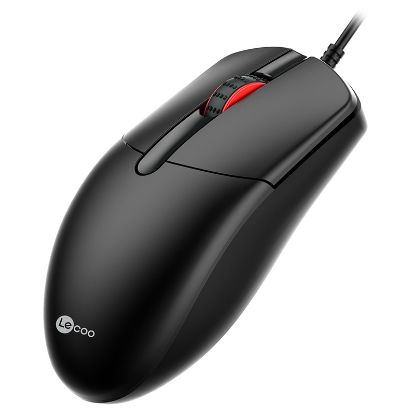 LENOVO LECOO MS103 1000 DPI 3 TUŞLU USB KABLOLU OPTİK MOUSE resmi