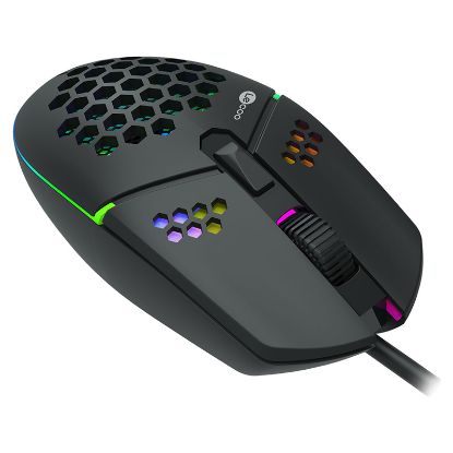 LENOVO LECOO MS105 3200 DPI 6 TUŞLU KABLOLU RGB LED AYDINLATMALI GAMING MOUSE resmi