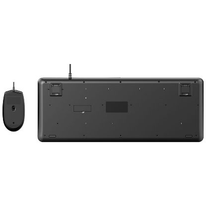 LENOVO LECOO CM104 USB KABLOLU İNCE TASARIM SİYAH Q KLAVYE  MOUSE SET resmi