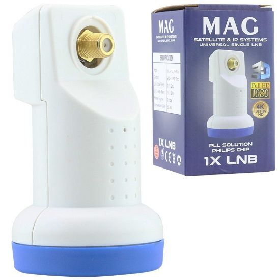 MAG TEKLİ SINGLE ALTIN UÇLU SHARP CHIP LNB 0.1DB resmi