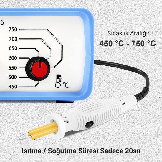 POWERMASTER PM-15903 ISI AYARLI ANALOG AHŞAP YAKMA HAVYASI resmi