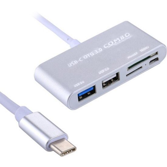 POWERMASTER USB TYPE-C TO OTG COMBO USB 3.0 HUB+KART OKUYUCU resmi