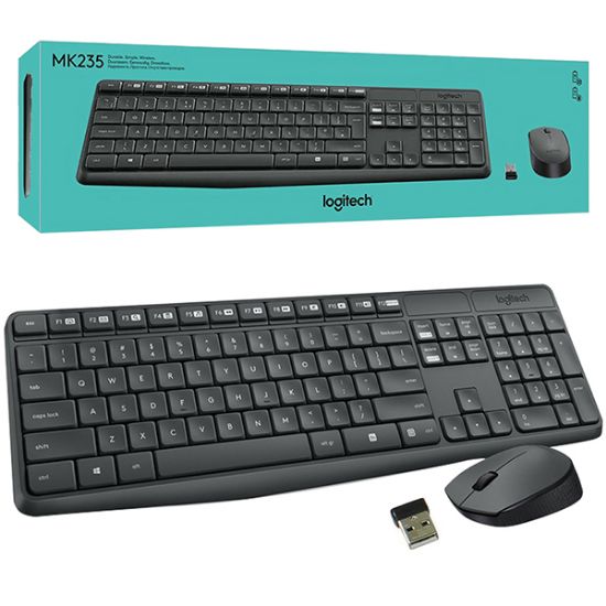 LOGITECH MK235 KABLOSUZ KLAVYE MOUSE SET resmi