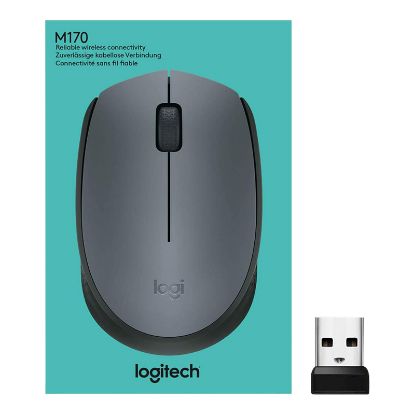 LOGITECH M170 USB SİYAH KABLOSUZ MOUSE 910-004642 resmi