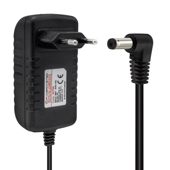 POWERMASTER PM-16736 5 VOLT - 2.5 AMPER 5.5*2.5 UÇLU PLASTİK KASA PRİZ TİPİ ADAPTÖR resmi