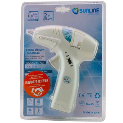 SUNLINE SL-703 10 WATT ŞARJLI PİLLİ SEYYAR SİLİKON TABANCASI resmi