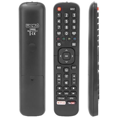 WEKO KL HISENSE RM-L1335 PLUS NETFLIX-YOUTUBE TUŞLU LCD LED TV KUMANDA resmi