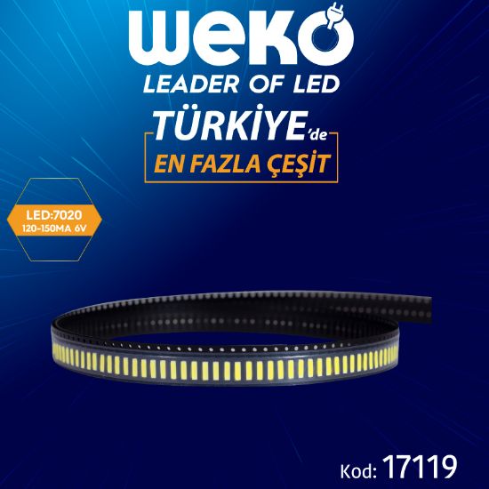 LEDBAR LEDLERİ 7020 120-150 MA 6V resmi