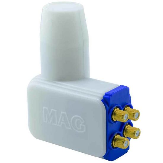 MAG NEC CHIP 4K ULTRA HD SLIM ROCKET QUATTRO DÖRTLÜ SANTRAL LNB 0.1DB resmi