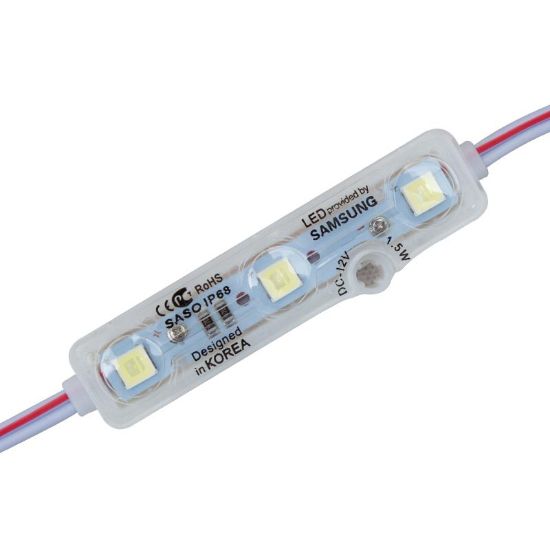 POWERMASTER MODÜL LED 12V IP67 SAMSUNG 5054 BEYAZ resmi