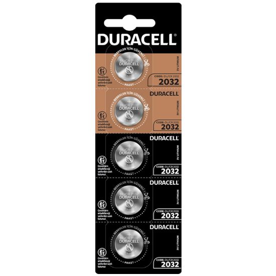 DURACELL CR2032 LİTYUM PİL (5Lİ PAKET FİYATI) resmi