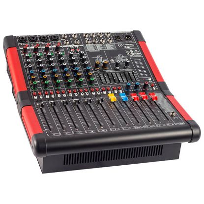 MAGICVOICE MV-A800 XF 8 CH-2X650 W-USB/BT POWER MIXER resmi