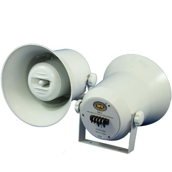 WESTSOUND FRH-4 10 CM 40 WATT IP65 TRAFOSUZ PLASTİK HORN HOPARLÖR resmi