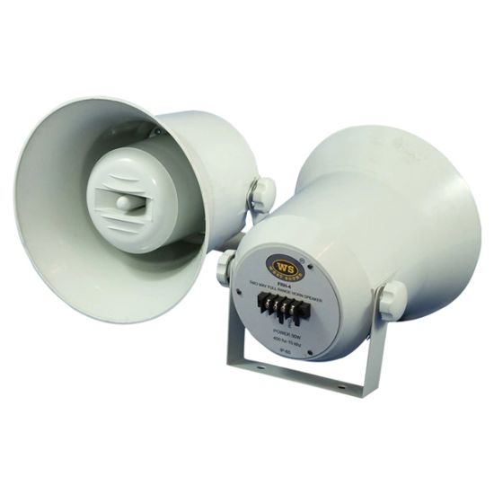 WESTSOUND FRH-4TR 10 CM 40 WATT 100V IP65 TRAFOLU PLASTİK HORN HOPARLÖR resmi