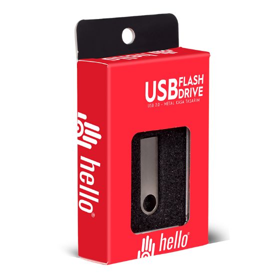 32 GB METAL USB FLASH BELLEK METAL KUTULU resmi