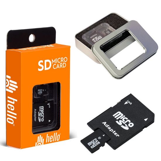 HELLO 8 GB METAL KUTULU MICRO SD HAFIZA KARTI resmi