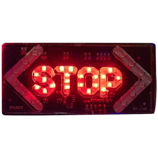 ELEKTRİKLİ İŞARET CİHAZI OKLU KÜÇÜK STOP (100X45MM) resmi