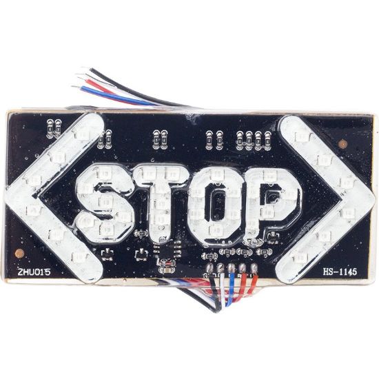 ELEKTRİKLİ İŞARET CİHAZI OKLU KÜÇÜK STOP (100X45MM) resmi